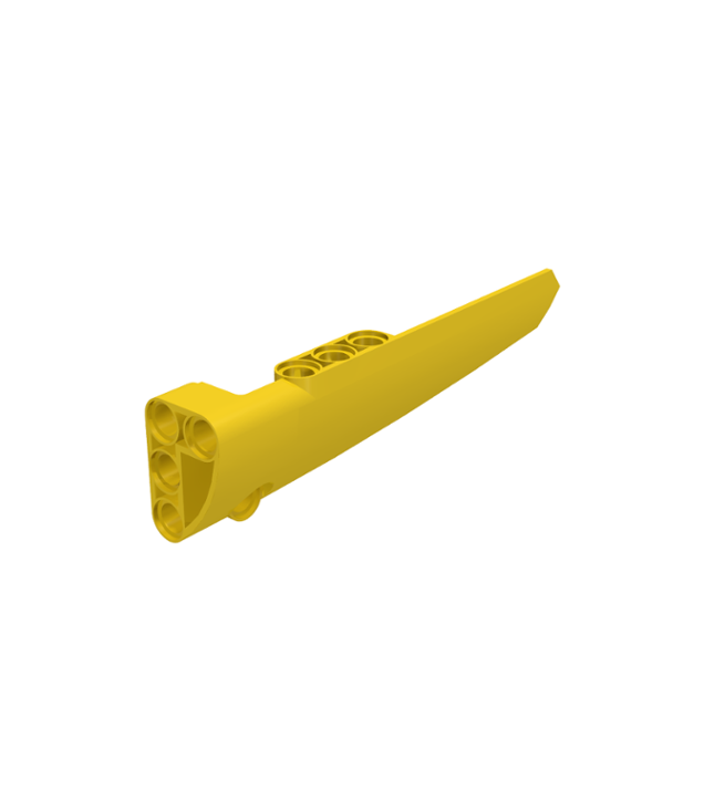 LEGO - Technic, stroomlijnpaneel #6 lang glad, zijde B - Yellow | N