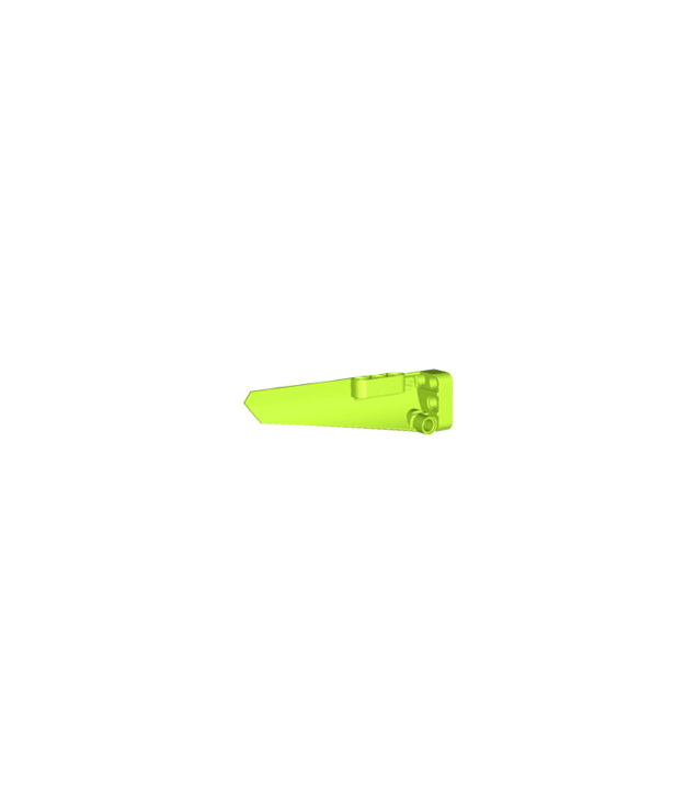 LEGO - Technic, stroomlijnpaneel #6 lang glad, zijde B - Lime | N