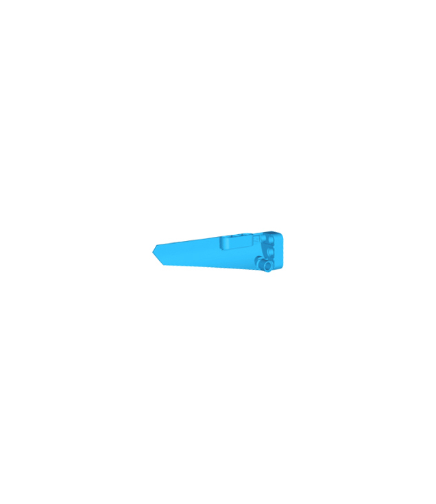 LEGO - Technic, stroomlijnpaneel #6 lang glad, zijde B - Dark Azure | N