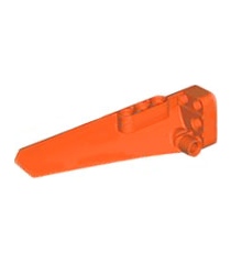 LEGO - Technic, stroomlijnpaneel #6 lang glad, zijde B - Reddish Orange | N - Thumbnail