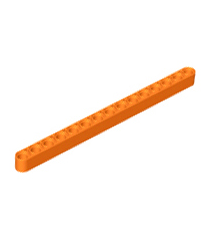 LEGO - Technic, dikke liftarm 1 x 15 - Orange | N - Thumbnail