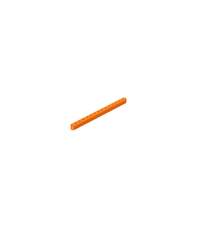 LEGO - Technic, dikke liftarm 1 x 15 - Orange | N