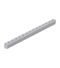 LEGO - Technic, dikke liftarm 1 x 15 - Light Bluish Gray | N - Thumbnail