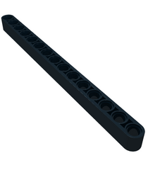LEGO - Technic, dikke liftarm 1 x 15 - Black | N - Thumbnail