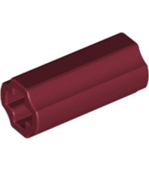 LEGO - Technic, asverbinder 2L (glad met x-gat + oriëntatie) - Dark Red | N - Thumbnail