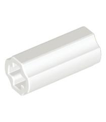 LEGO - Technic, asverbinder 2L (glad met x-gat + oriëntatie) - White | N - Thumbnail