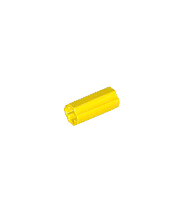 LEGO - Technic, asverbinder 2L (glad met x-gat + oriëntatie) - Yellow | N