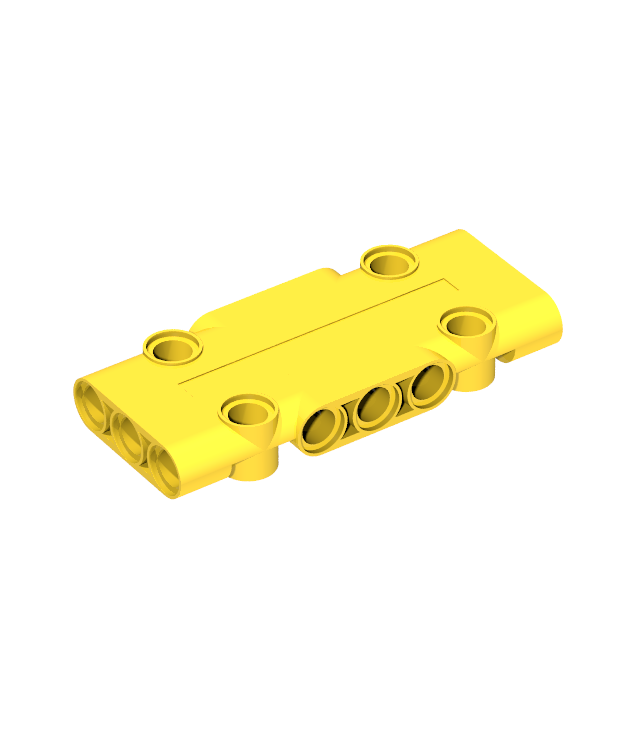 LEGO - Technic, paneelplaat 3 x 7 x 1 - Yellow | N