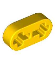 LEGO - Technic, dunne liftarm 1 x 2 met as-gaten - Yellow | N - Thumbnail