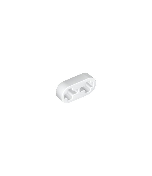 LEGO - Technic, dunne liftarm 1 x 2 met as-gaten - White | N
