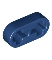 LEGO - Technic, dunne liftarm 1 x 2 met as-gaten - Dark Blue | N - Thumbnail
