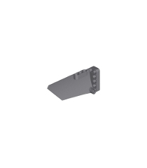 LEGO - Technic, stroomlijnpaneel #18 groot glad, zijde B - Dark Bluish Gray | N - Thumbnail
