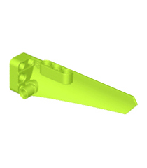LEGO - Technic, stroomlijnpaneel #5 lang glad, zijde A - Lime | N - Thumbnail