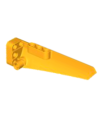 LEGO - Technic, stroomlijnpaneel #5 lang glad, zijde A - Bright Light Orange | N - Thumbnail