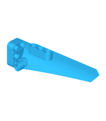 LEGO - Technic, stroomlijnpaneel #5 lang glad, zijde A - Dark Azure | N - Thumbnail