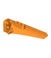 LEGO - Technic, stroomlijnpaneel #5 lang glad, zijde A - Orange | N - Thumbnail