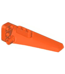 LEGO - Technic, stroomlijnpaneel #5 lang glad, zijde A - Reddish Orange | N - Thumbnail