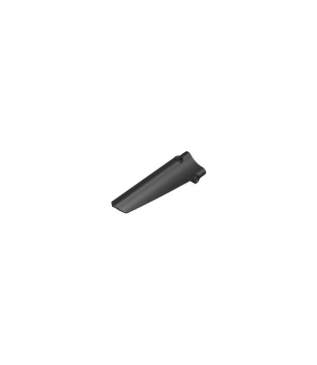 LEGO - Technic, omgekeerd stroomlijnpaneel #40 lang glad, zijde A - Black | N