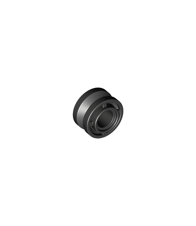 LEGO - Wiel Ø11mm x 8mm met middeninkeping - Black | N