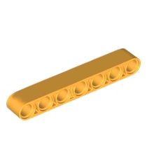 LEGO - Technic, dikke liftarm 1 x 7 - Bright Light Orange | N - Thumbnail