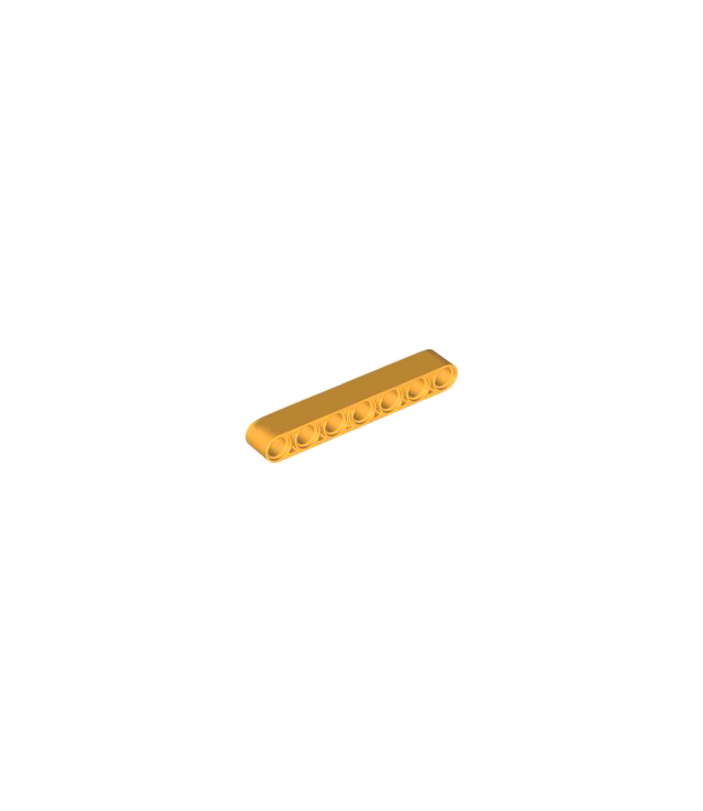 LEGO - Technic, dikke liftarm 1 x 7 - Bright Light Orange | N
