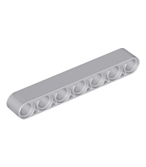 LEGO - Technic, dikke liftarm 1 x 7 - Light Bluish Gray | N - Thumbnail