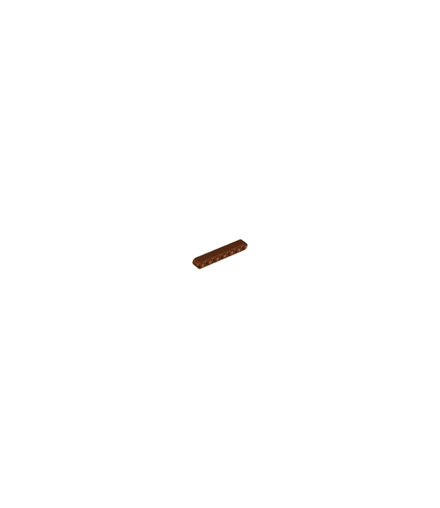 LEGO - Technic, dikke liftarm 1 x 7 - Reddish Brown | N