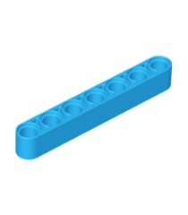 LEGO - Technic, dikke liftarm 1 x 7 - Dark Azure | N - Thumbnail