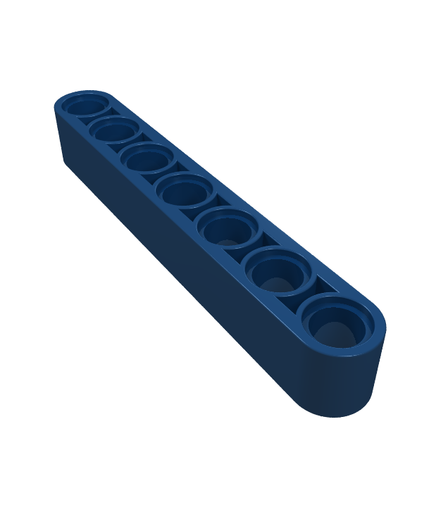 LEGO - Technic, dikke liftarm 1 x 7 - Dark Blue | N