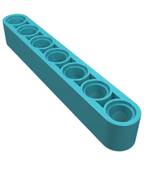 LEGO - Technic, dikke liftarm 1 x 7 - Medium Azure | N - Thumbnail