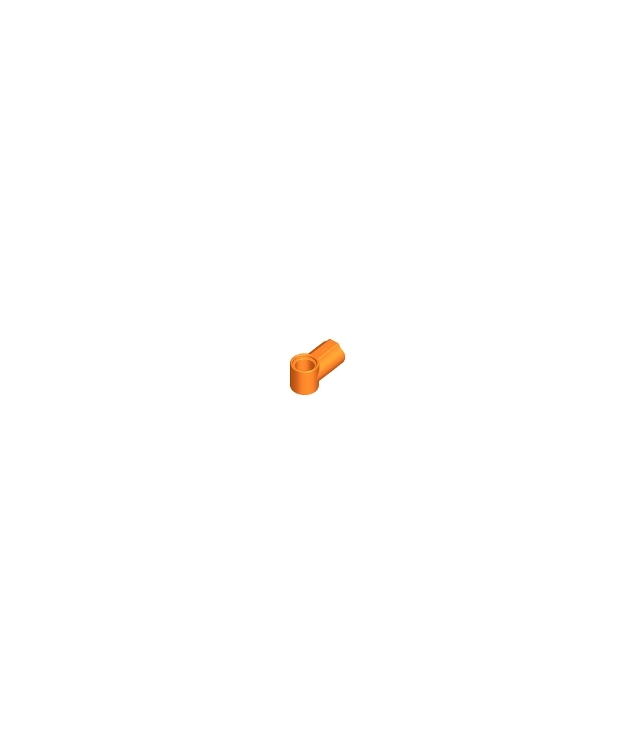 LEGO - Technic, as- en penverbinder hoek #1 - Orange | N