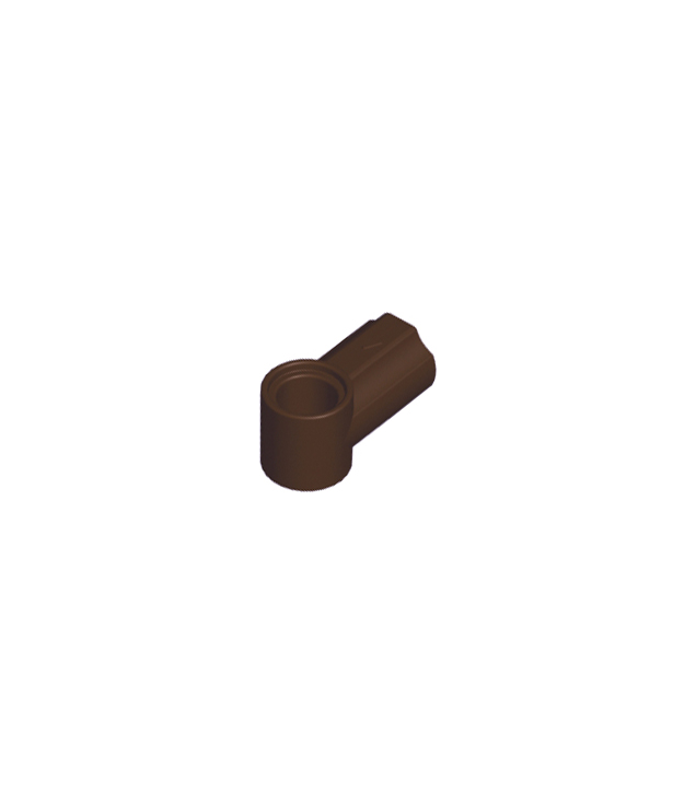 LEGO - Technic, as- en penverbinder hoek #1 - Dark Brown | N