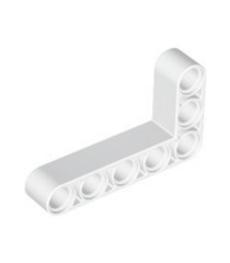 LEGO - Technic, aangepaste gebogen dikke liftarm L-vorm 3 x 5 - White | N - Thumbnail