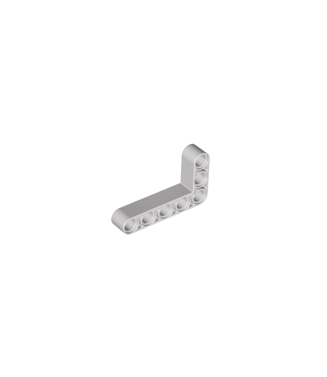 LEGO - Technic, aangepaste gebogen dikke liftarm L-vorm 3 x 5 - Light Bluish Gray | N