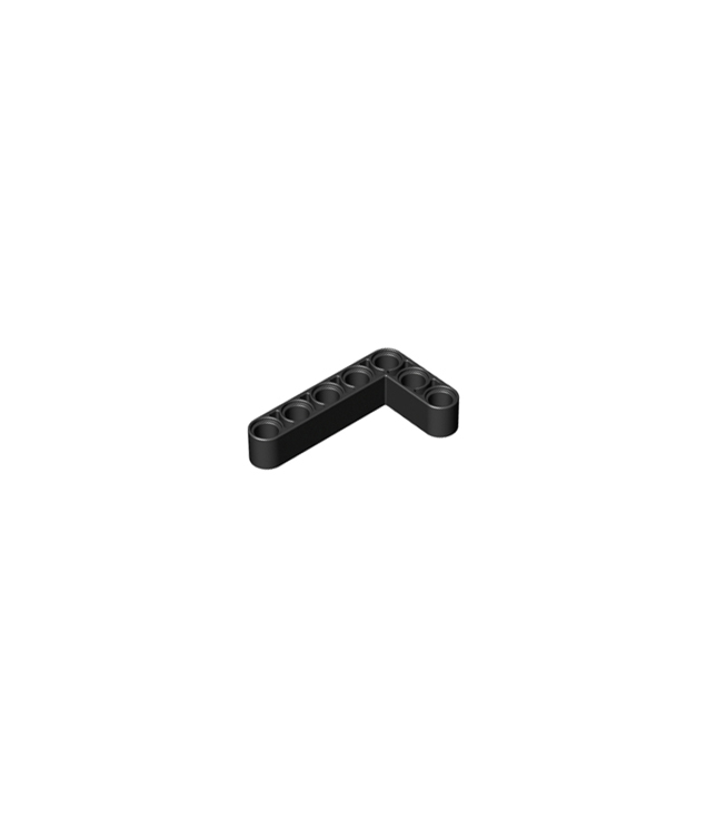 LEGO - Technic, aangepaste gebogen dikke liftarm L-vorm 3 x 5 - Black | N