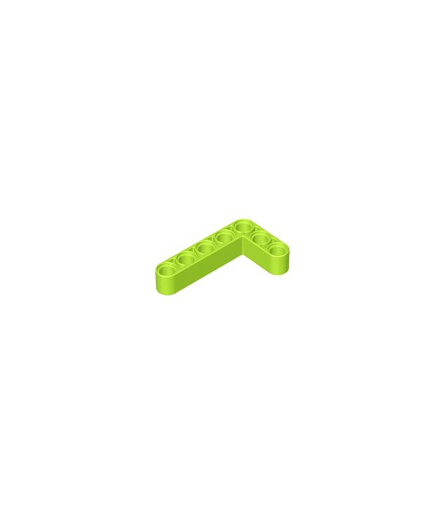 LEGO - Technic, aangepaste gebogen dikke liftarm L-vorm 3 x 5 - Lime | N