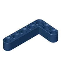 LEGO - Technic, aangepaste gebogen dikke liftarm L-vorm 3 x 5 - Dark Blue | N - Thumbnail