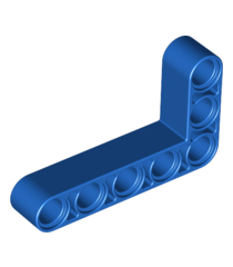 LEGO - Technic, aangepaste gebogen dikke liftarm L-vorm 3 x 5 - Blue | N - Thumbnail