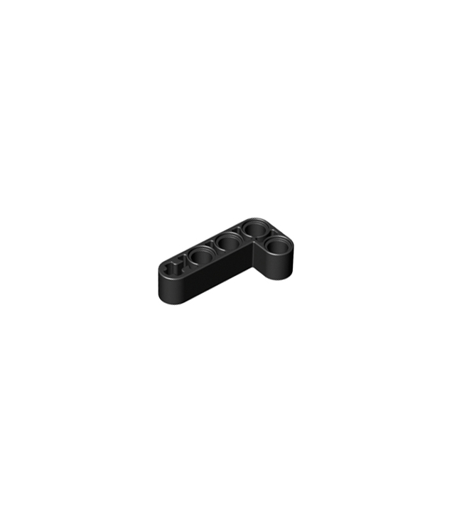 LEGO - Technic, aangepaste gebogen dikke liftarm L-vorm 2 x 4 - Black | N