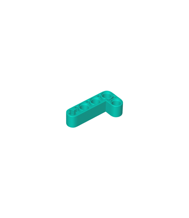 LEGO - Technic, aangepaste gebogen dikke liftarm L-vorm 2 x 4 - Dark Turquoise | N