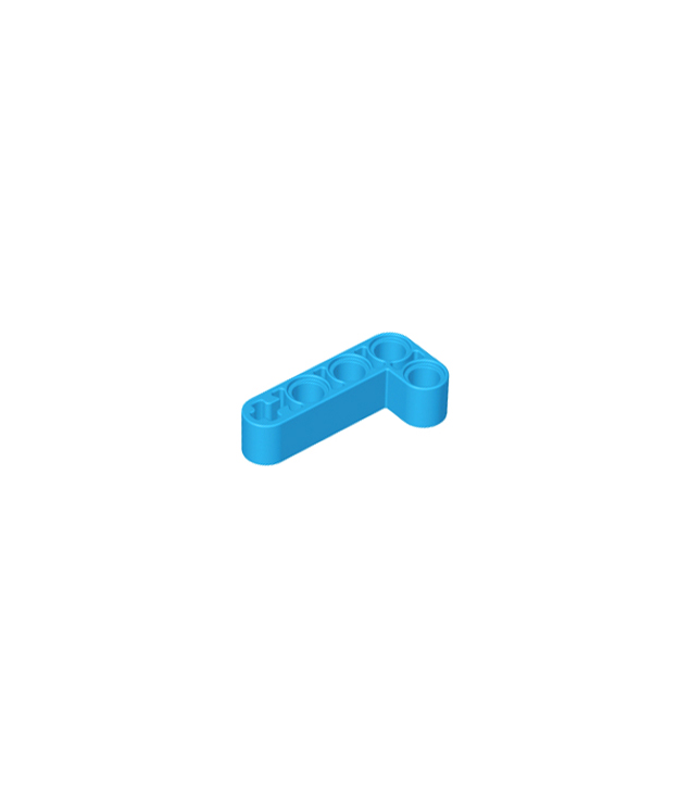 LEGO - Technic, aangepaste gebogen dikke liftarm L-vorm 2 x 4 - Dark Azure | N