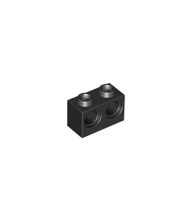 LEGO - Technic, steen 1 x 2 met gaten - Black | N