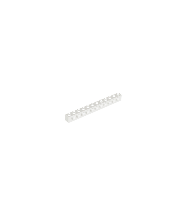LEGO - Technic, steen 1 x 12 met gaten - White | N