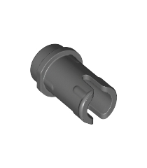 LEGO - Technic, pen  1/2 met wrijvingsribben - Dark Bluish Gray | N - Thumbnail