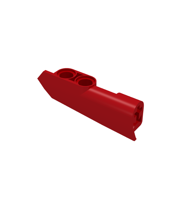 LEGO - Technic, stroomlijnpaneel #22 zeer klein glad, zijde A - Red | N