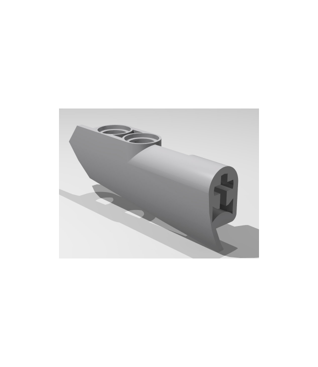 LEGO - Technic, stroomlijnpaneel #22 zeer klein glad, zijde A - Light Bluish Gray | N