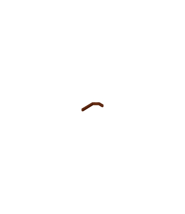 LEGO - Technic, aangepaste gebogen dubbele dikke liftarm 1 x 11,5 - Reddish Brown | N