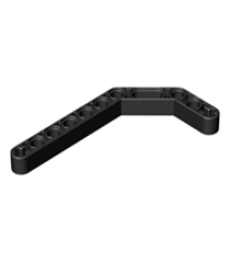 LEGO - Technic, aangepaste gebogen dubbele dikke liftarm 1 x 11,5 - Black | N - Thumbnail