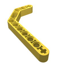 LEGO - Technic, aangepaste gebogen dubbele dikke liftarm 1 x 11,5 - Yellow | N - Thumbnail