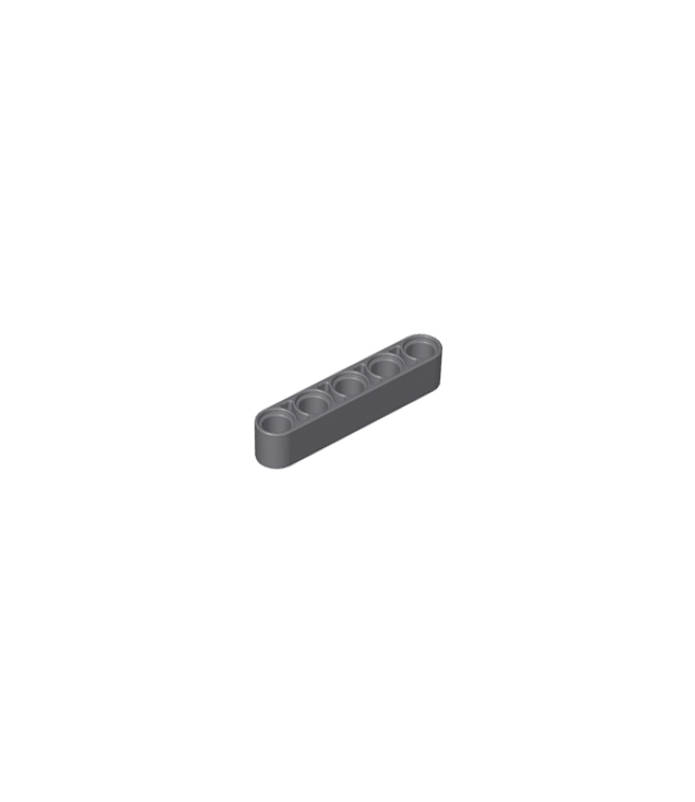 LEGO - Technic, dikke liftarm 1 x 5 - Dark Bluish Gray | N